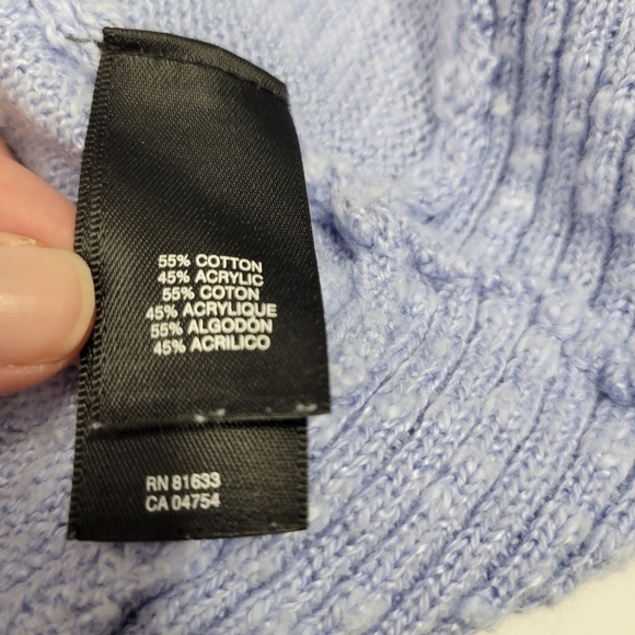Kenneth Cole NY Womens Light Blue Sweater in a Size Medium - Picture 8 of 13